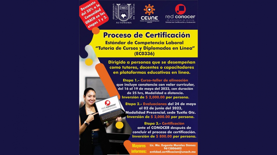 Proceso de Certificación Estándar de Competencia Laboral Tutoría de Cursos y Diplomados en Línea (EC0336)